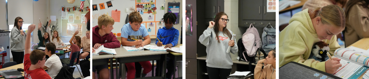four photos from Ms. Moore's class